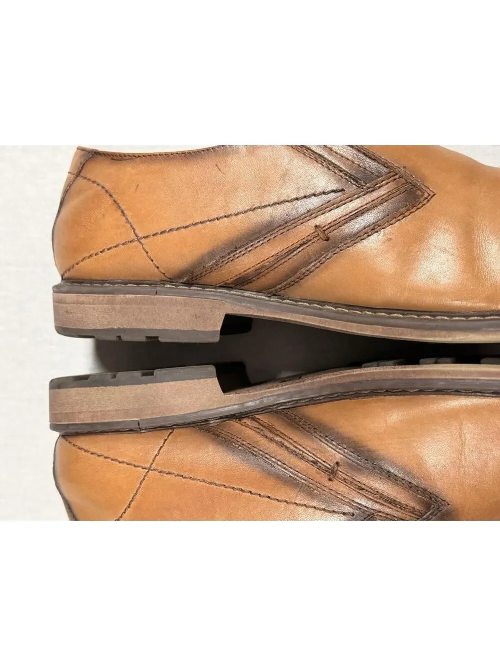 Mark Nason Ottomatic Cypher Loafers Men's Sz 14 Brown Leather Shoes‎ Slip On